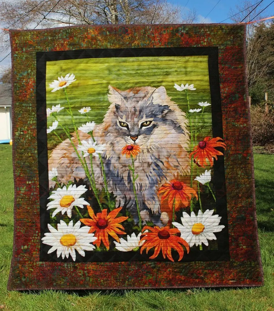 Cat TH2509090CL Quilt Blanket and Home Decor