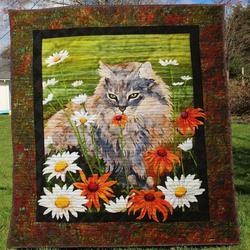 Cat TH2509090CL Quilt Blanket and Home Decor