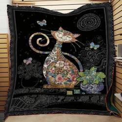 Cat V5 C 3D Customized Quilt and Home Decor