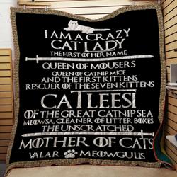 Catleesi Mother Of Cats Quilt and Home Decor