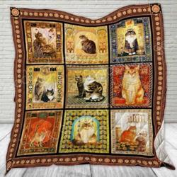 Cats Cl22100115Mdq Quilt Blanket and Home Decor