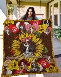Cavalier King Charles Spaniel 14 Blanket Th10072019 Quilt and Home Decor