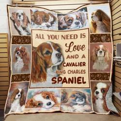Cavalier King Charles Spaniel 27121909 3D Customized Quilt and Home Decor