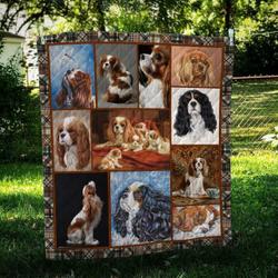 Cavalier King Charles Spaniel Cl10100089Mdq Quilt Blanket and Home Decor