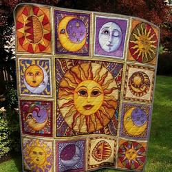 Celestial 3D Customized Quilt Sun And Moon TUH12457 PLEN2407 and Home Decor