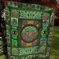 Celtic 3D Customized Quilt Lux V5 DDT300496 and Home Decor
