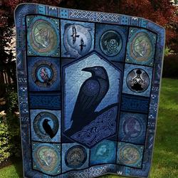 Celtic Art Raven Td14110217 Quilt Blanket and Home Decor