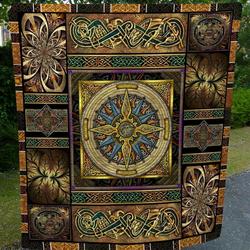 Celtic Quilt Blanket Lml040602 and Home Decor