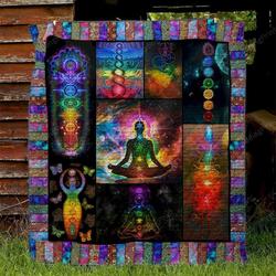 Chakra Quilt Blanket Great Customized Blanket Gifts For Birthday Christmas Thanksgiving and Home Decor