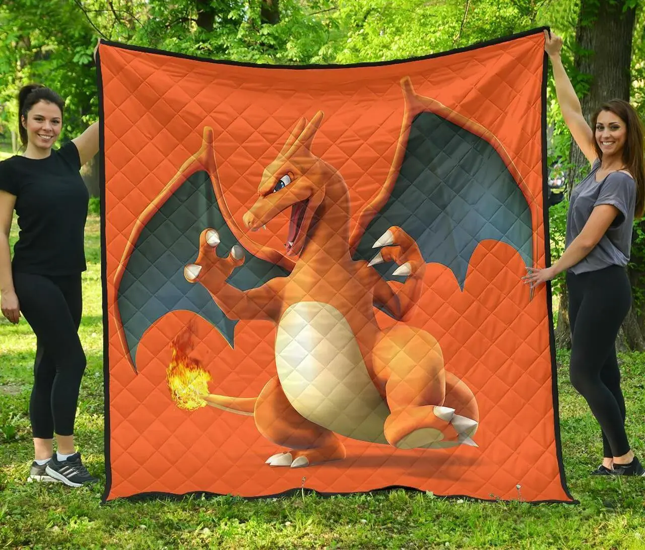 Charizard Gift For Pokemon Fan Quilt and Home Decor