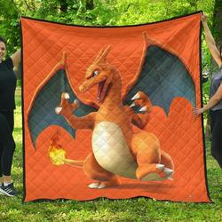 Charizard Gift For Pokemon Fan Quilt and Home Decor