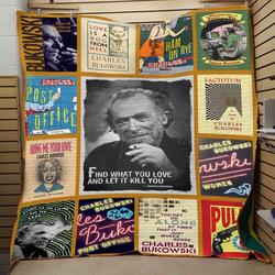 Charles Bukowski Blanket Th0807 Quilt and Home Decor