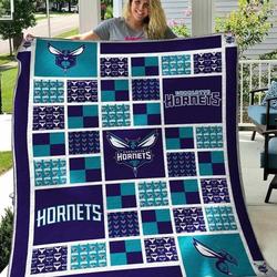 Charlotte Hornets V1 Blanket Th0207 Quilt and Home Decor