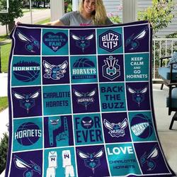 Charlotte Hornets V3 Blanket Th0207 Quilt and Home Decor