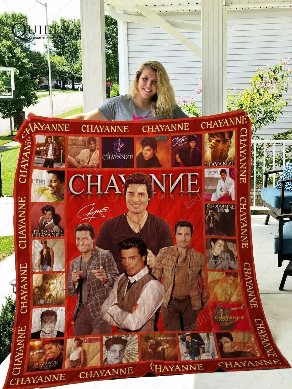 Chayanne Musican Quilt Blanket Gift Ideas For Fans Loves Chayanne and Home Decor