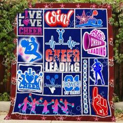 Cheerleader Clm010708 Quilt Blanket and Home Decor