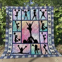 Cheerleading Ht100607 Quilt Blanket and Home Decor