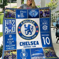 Chelsea Football Club All Season Plus Size Quilt Blanket and Home Decor