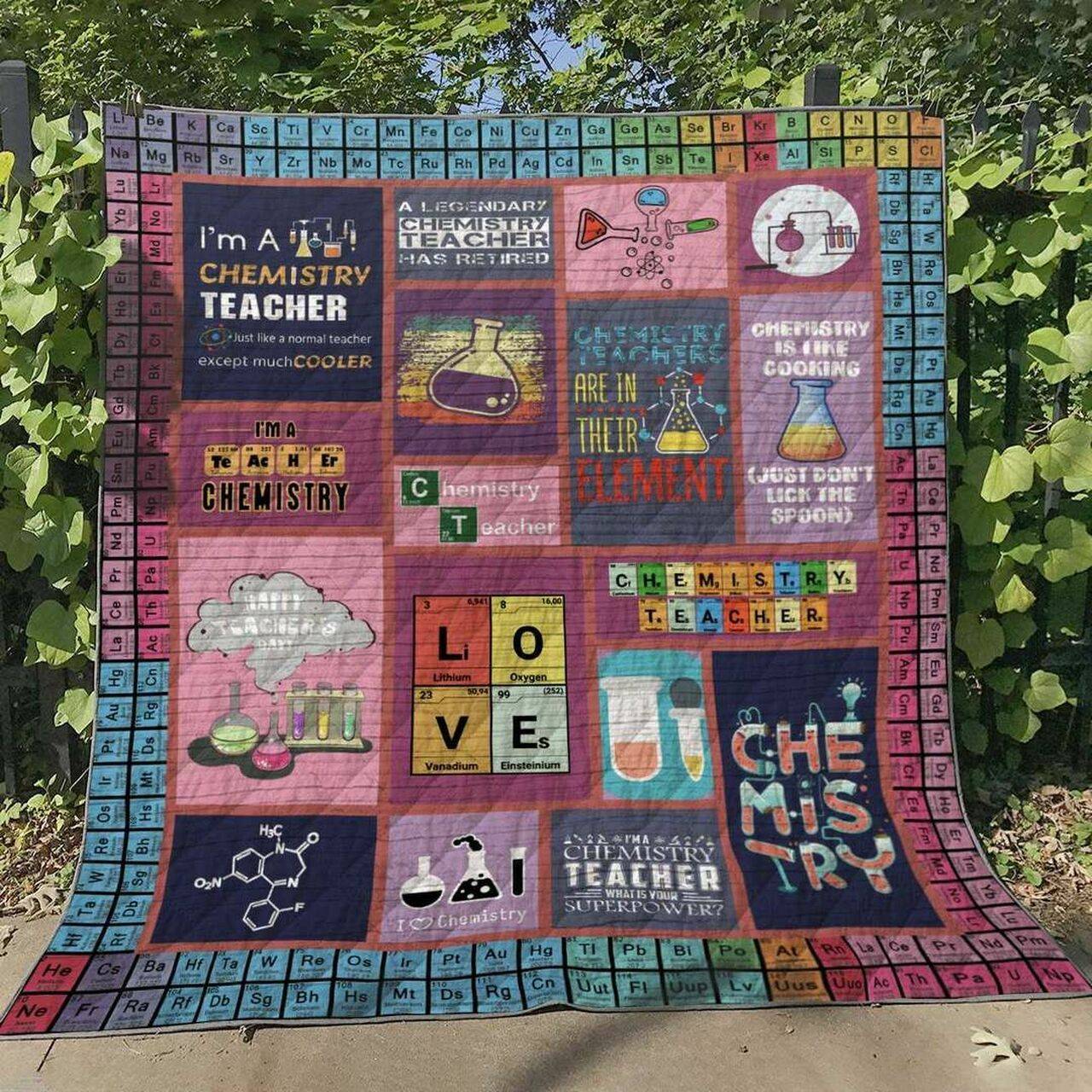 Chemistry Teacher Vm310516 Quilt Blanket and Home Decor
