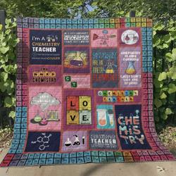 Chemistry Teacher Vm310516 Quilt Blanket and Home Decor