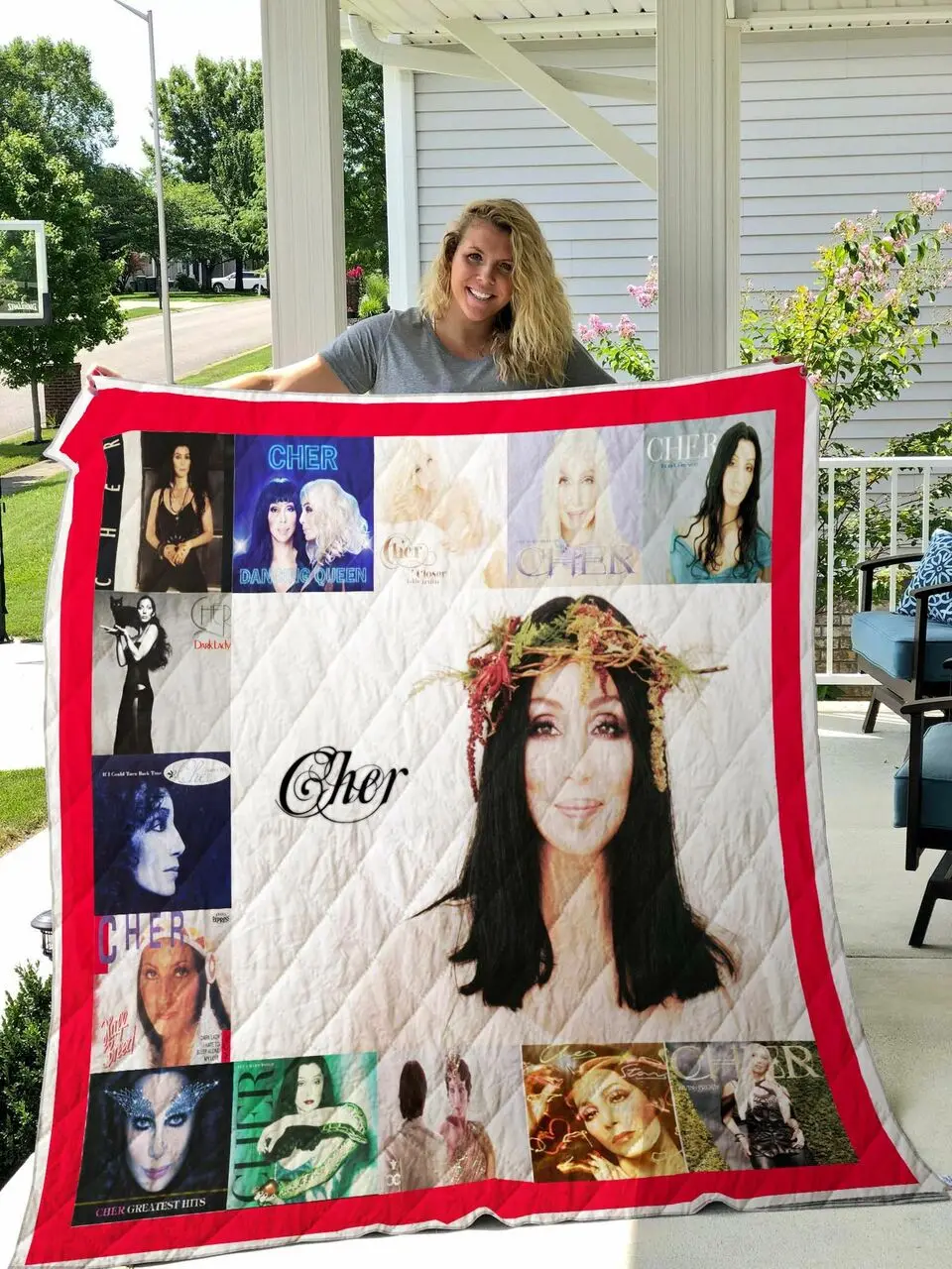 Cher Singer Quilt Blanket and Home Decor