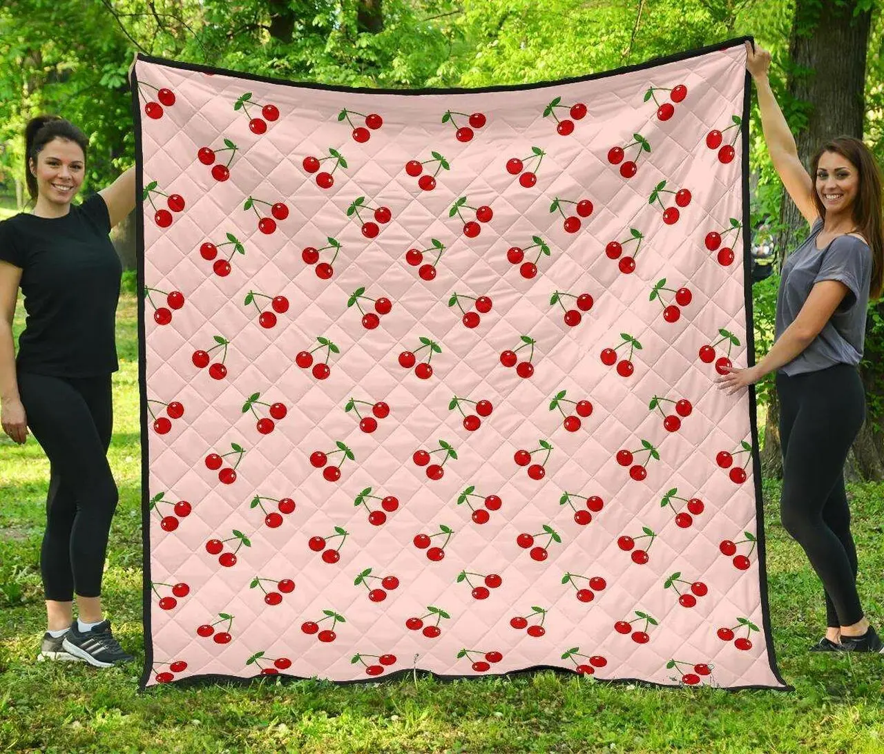 Cherry Pink Cl12100150Mdq Quilt Blanket and Home Decor