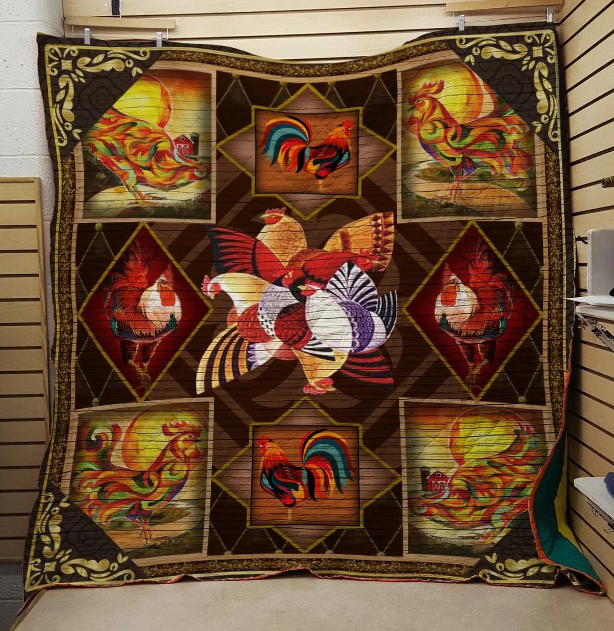Chicken 1 Quilt and Home Decor