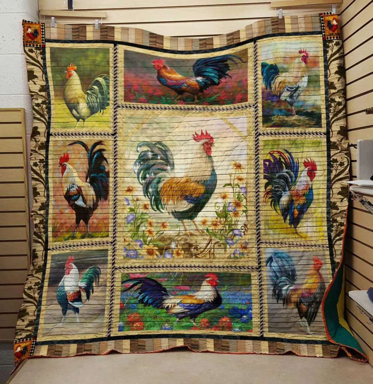 Chicken 6 Quilt and Home Decor