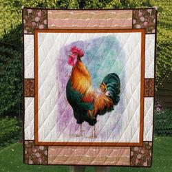 Chicken Cl14100091Mdq Quilt Blanket and Home Decor