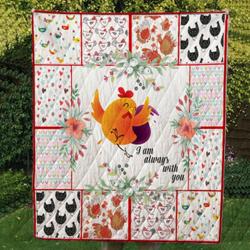 Chicken Cl14100096Mdq Quilt Blanket and Home Decor