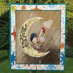 Chicken Cl14100097Mdq Quilt Blanket and Home Decor