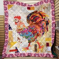 Chicken Flower Chicken Quilt Fzb and Home Decor