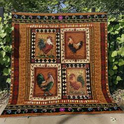 Chicken Ml270611 Quilt Blanket and Home Decor