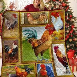 Chicken Rolling The Morning Awesome MYT33 3D Customized Quilt and Home Decor