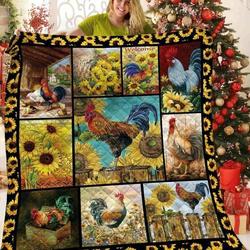 Chicken The Sunshine Chicken Awesome MYT98 3D Customized Quilt and Home Decor