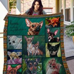 Chihuahua 10 Blanket Th10072019 Quilt and Home Decor