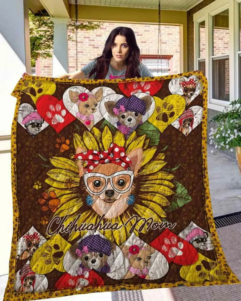 Chihuahua 14 Blanket Th10072019 Quilt and Home Decor