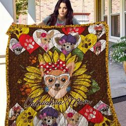 Chihuahua 14 Blanket Th10072019 Quilt and Home Decor