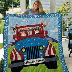 Chihuahua Cl08110124Mdq Quilt Blanket and Home Decor