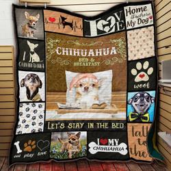 Chihuahua Dog 3D Customized Quilt TUH41732 PLEN2407 and Home Decor