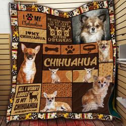Chihuahua Dog 3D Customized Quilt TUH41815 PLEN2407 and Home Decor