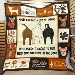 Chihuahua Dog Quilt Blanket ABC07112439 and Home Decor