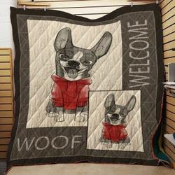 Chihuahua Greetings V1 QE 3D Customized Quilt and Home Decor