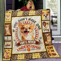 Chihuahua I Chews You NTTH011302 3D Customized Quilt and Home Decor