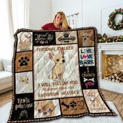 Chihuahua In Love V1 QE 3D Customized Quilt and Home Decor
