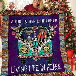 Chihuahua Jfj Quilt Ysj and Home Decor