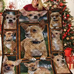 Chihuahua Jfj Quilt Ytn and Home Decor