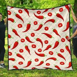 Chili Pattern DHCDHC DT1910 Quilt Blanket and Home Decor