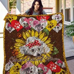 Chinese Crested 14 Blanket Th10072019 Quilt and Home Decor
