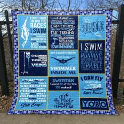 Chlorine Is My Perfume Yellow Lines Quilt Blanket Lp05  Quilt and Home Decor